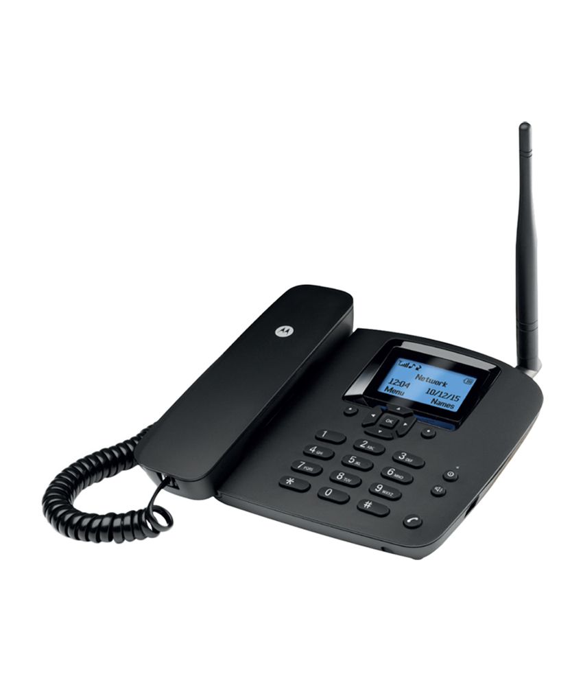     			Motorola FW200L Fixed Wireless GSM Landline Phone - Black