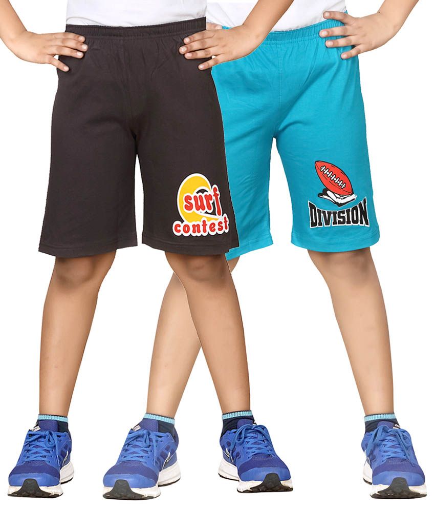     			Dongli Pack of 2 Shorts For Boys ( Blue )