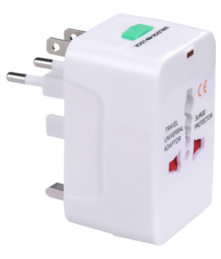     			Trioflextech Universal World Travel USB Charging Adapter - White