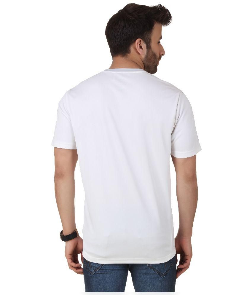 stylesmyth white round neck t shirt for men