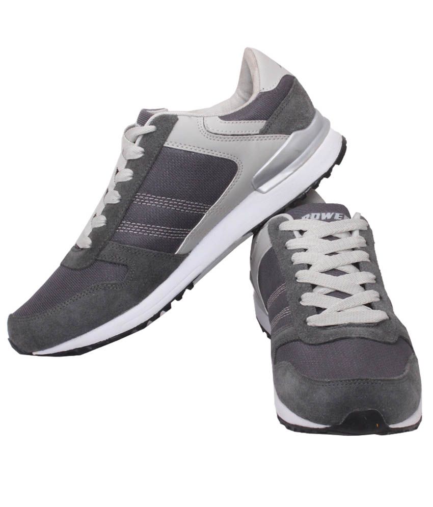 power grey running shoes for men