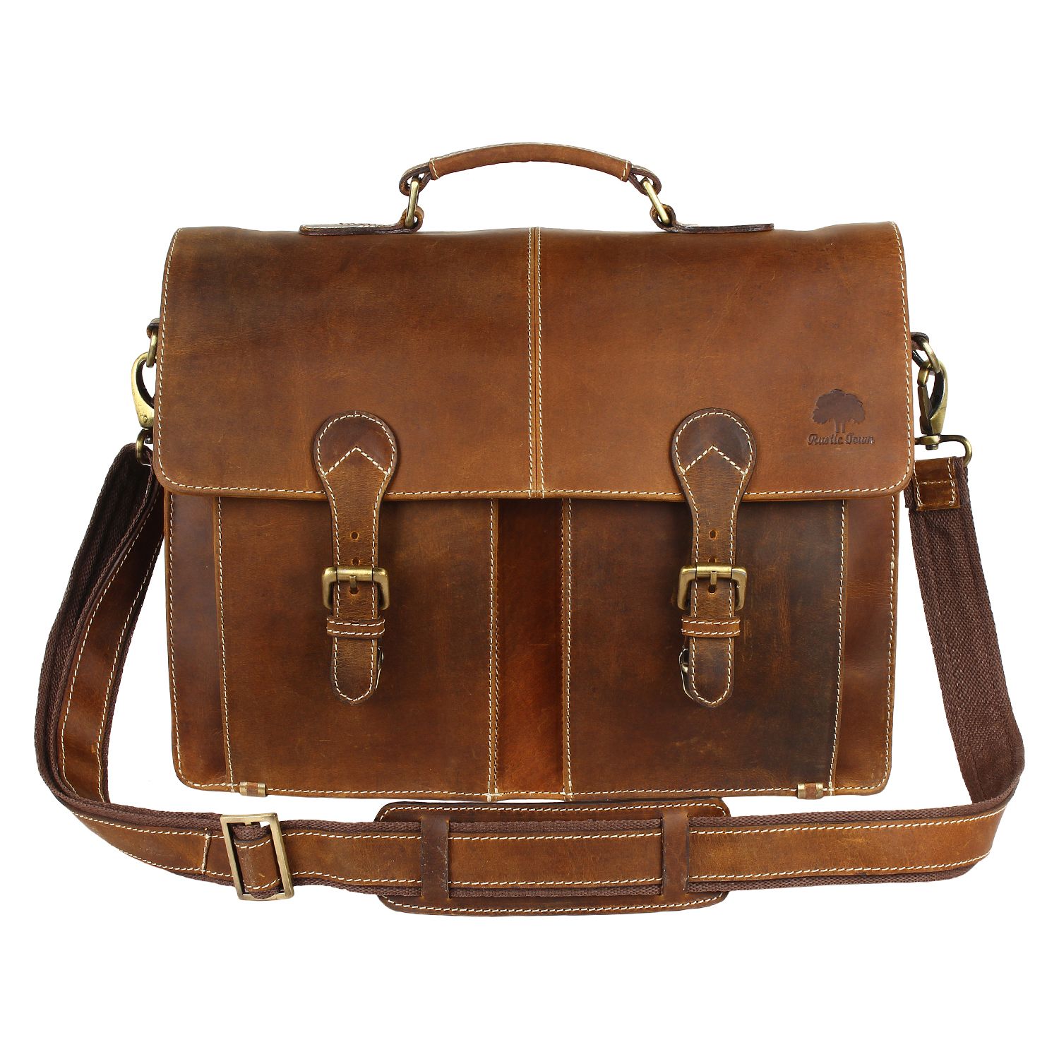 rustic town messenger bag