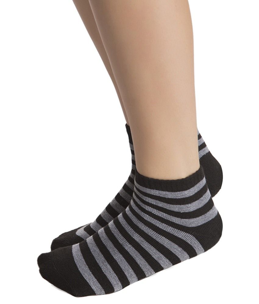 Clovia Black Polyester Ankle Length Socks: Buy Online at Low Price in ...