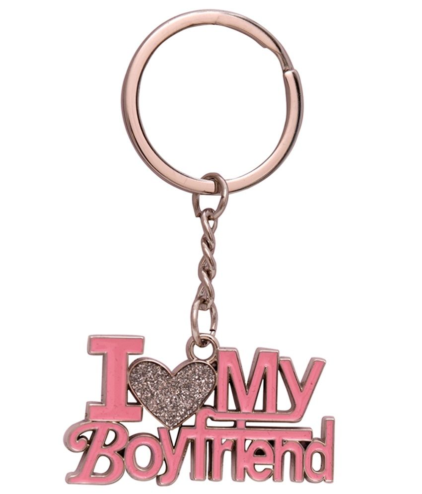 i love my boyfriend keychain