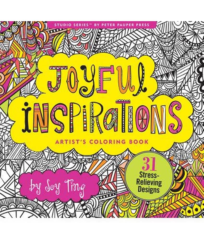Joyful Inspirations Adult Coloring Book 31 Stress Relieving Designs