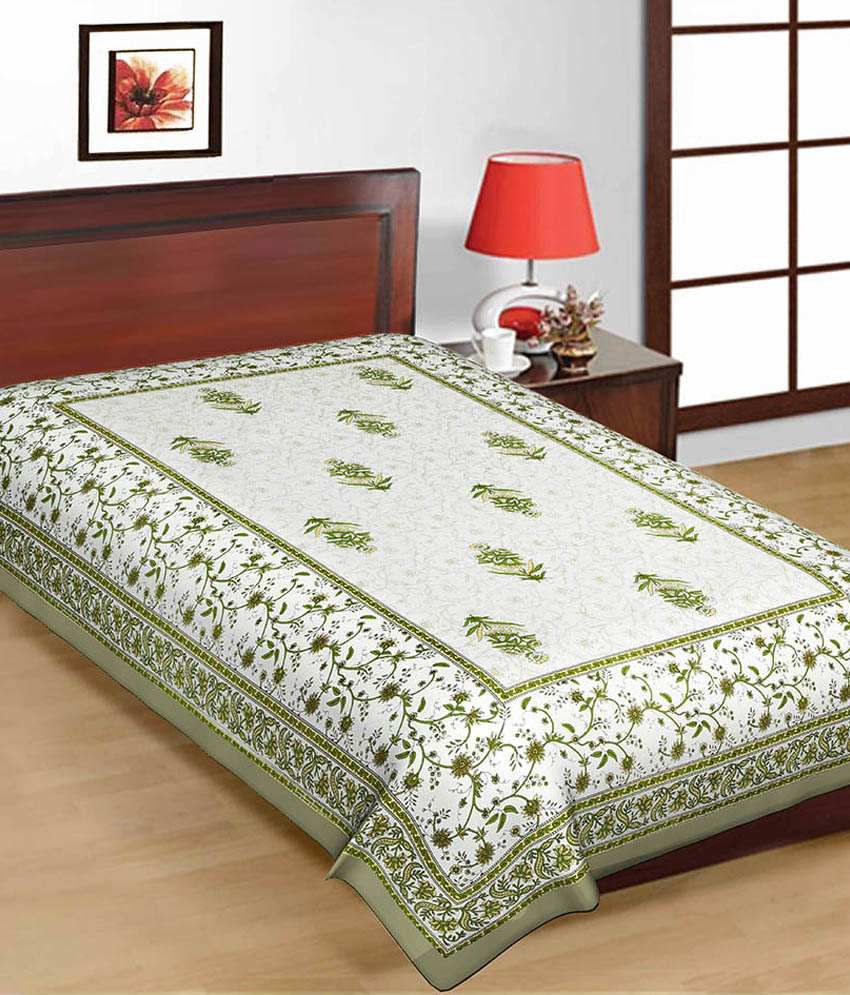     			Uniqchoice Multicolor Cotton Rajasthani Traditional Single BedSheet