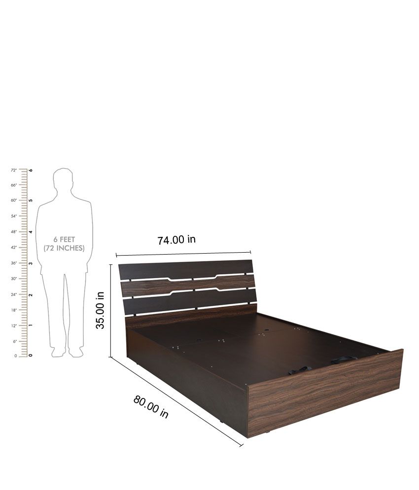 king size cot in feet