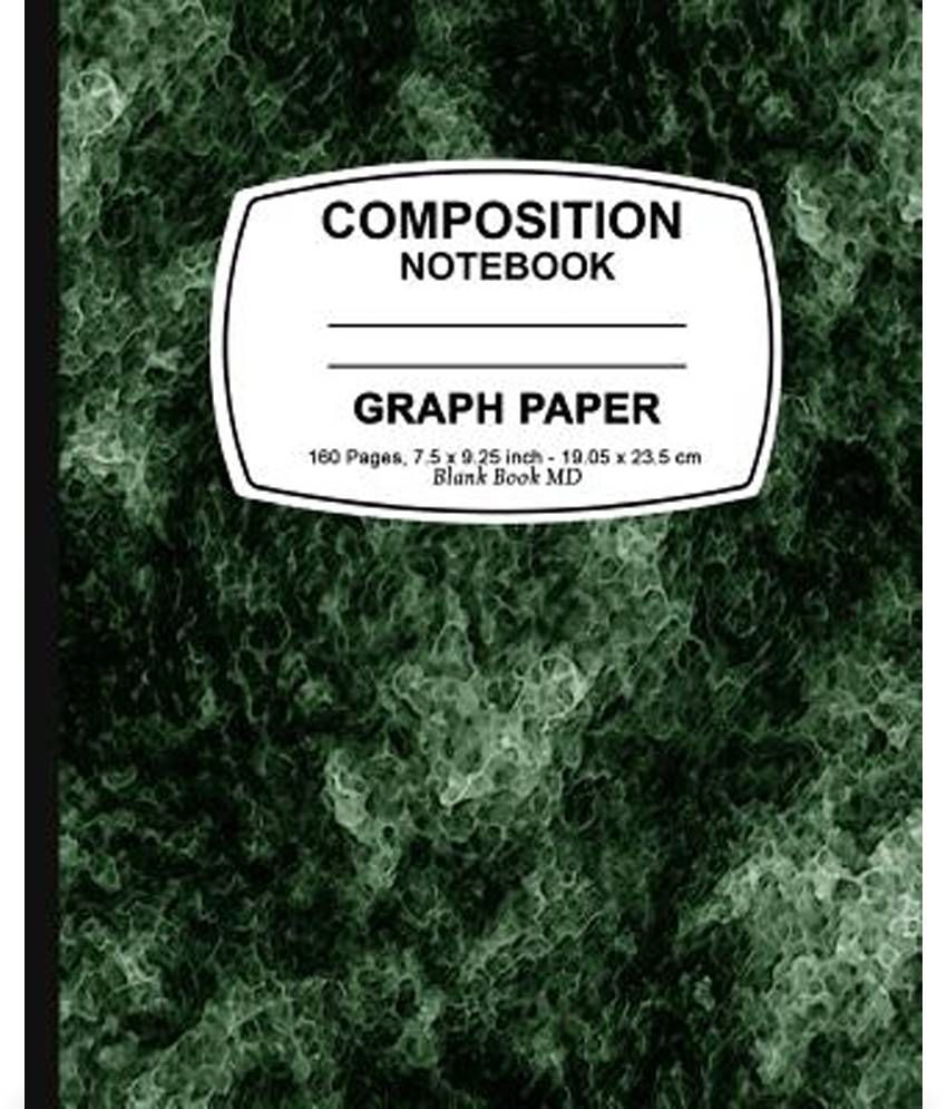 graph paper notebook green marble graph paper notebook 7 5 x 9 25 composition graph paper notebook