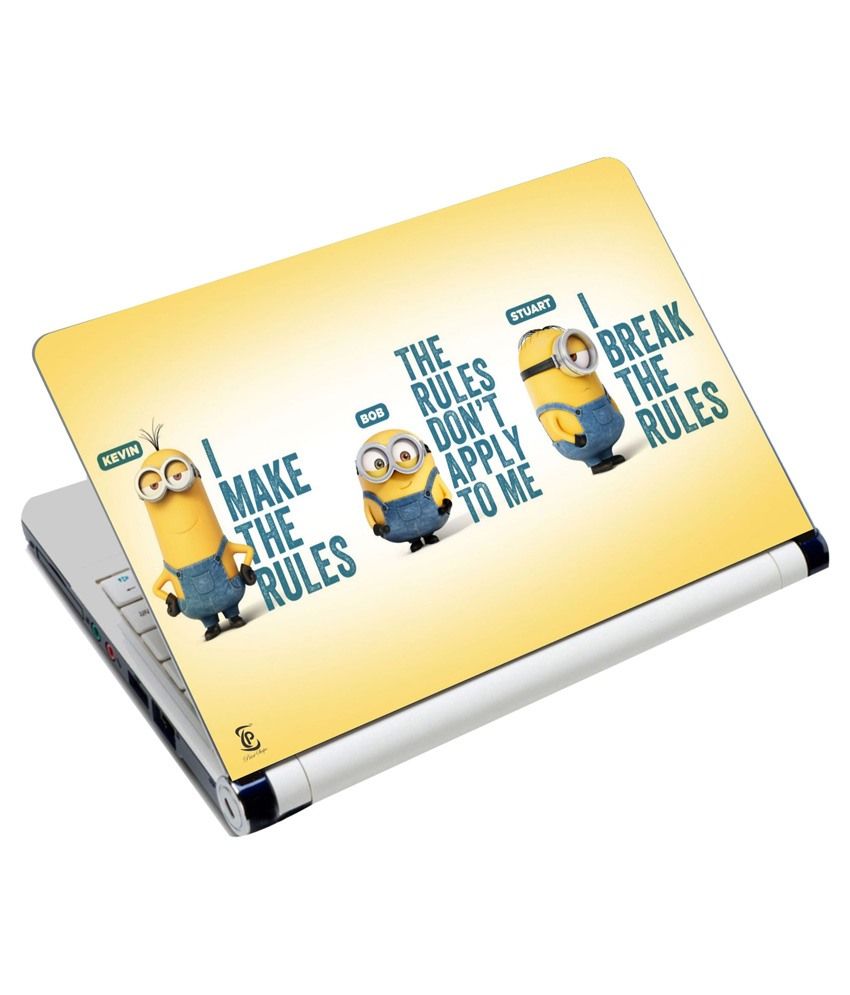 Print Shapes Cute Minions Kevin Bob Laptop Skin - Buy Print Shapes Cute ...