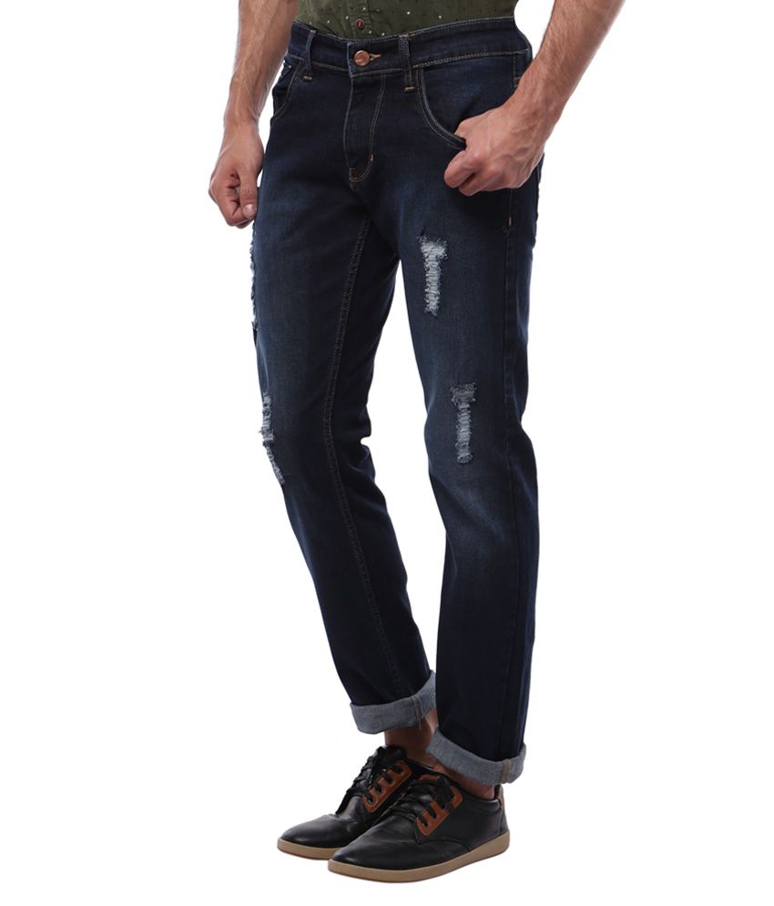 Vintage Navy Slim Fit Jeans - Buy Vintage Navy Slim Fit Jeans Online at ...