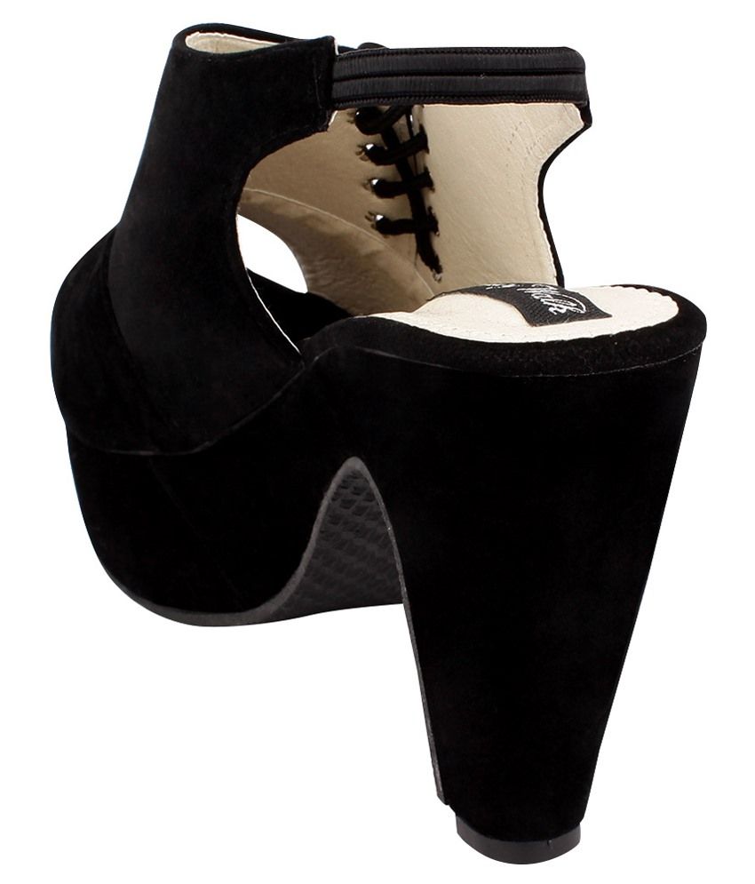 black block heels for women