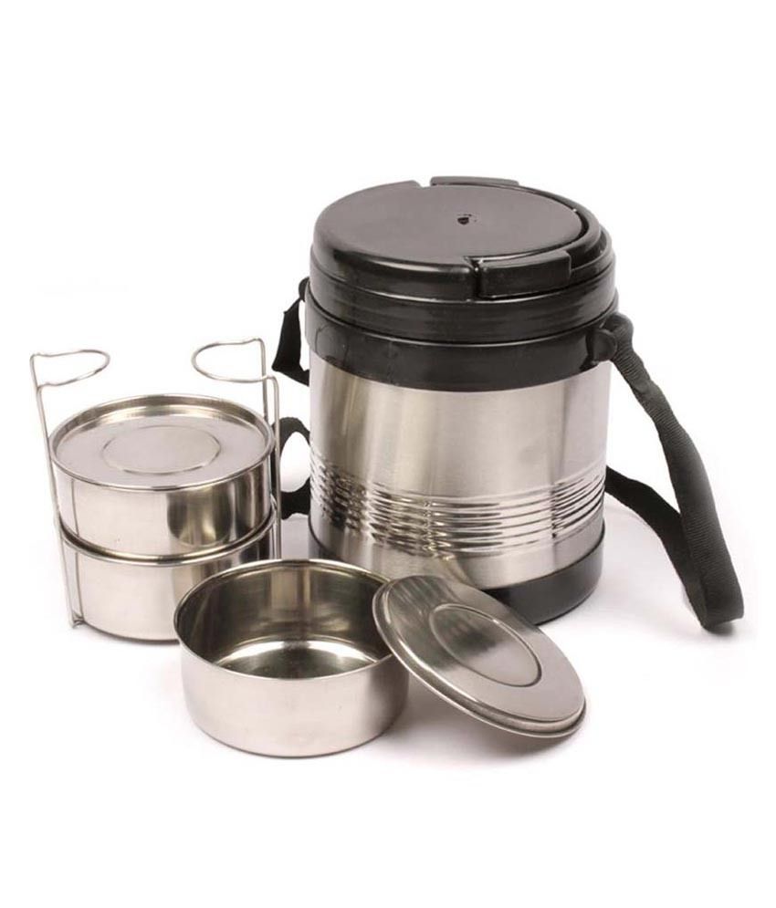 Black Cat Stainless Steel Casserole, Lunch Box and TR1108 Electric Kettle Combo of 3 Buy