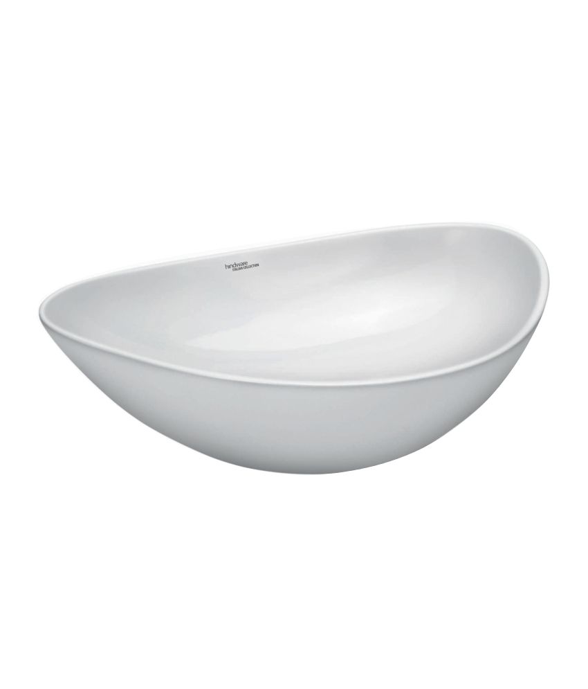 Buy Hindware White Ceramic Essence Wash Basin Online at Low Price in