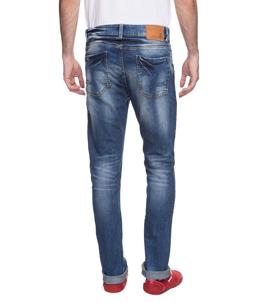 Spykar Blue Slim Fit Jeans No - Buy Spykar Blue Slim Fit Jeans No ...