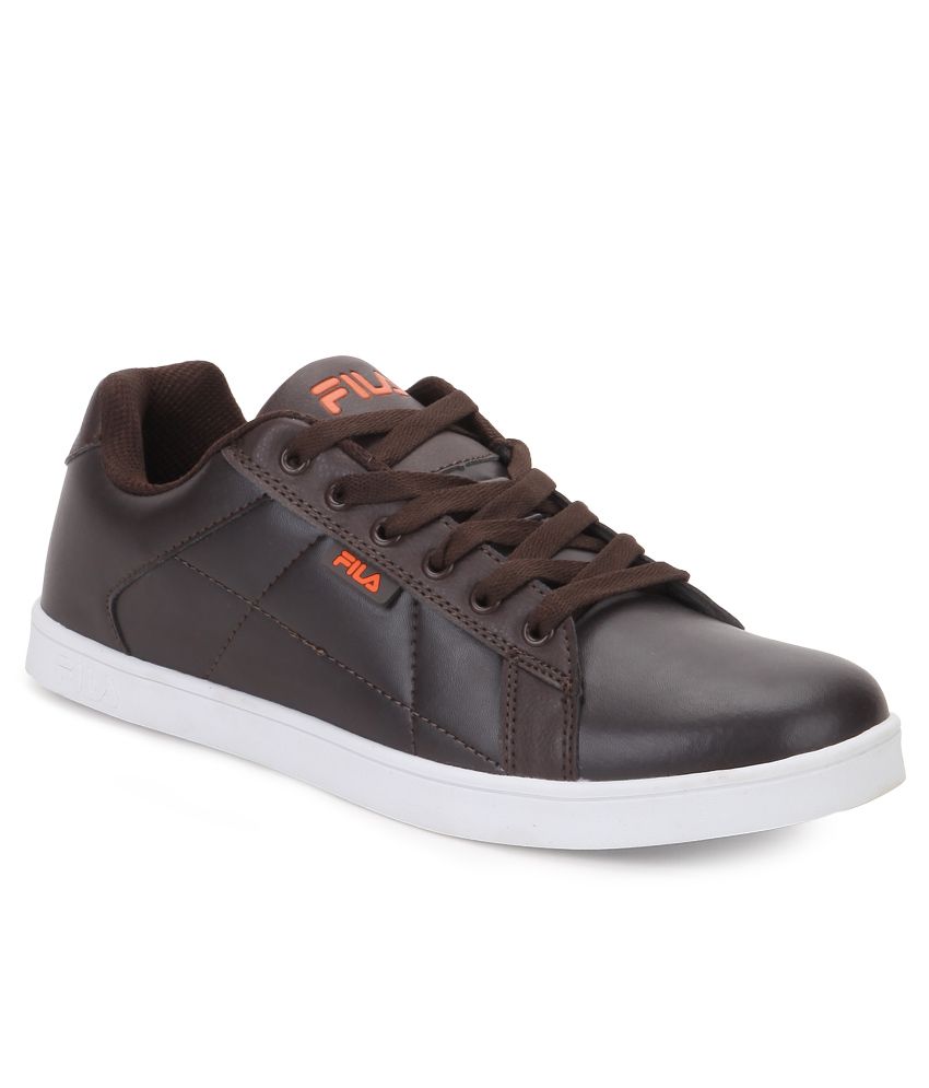 fila brown casual shoes