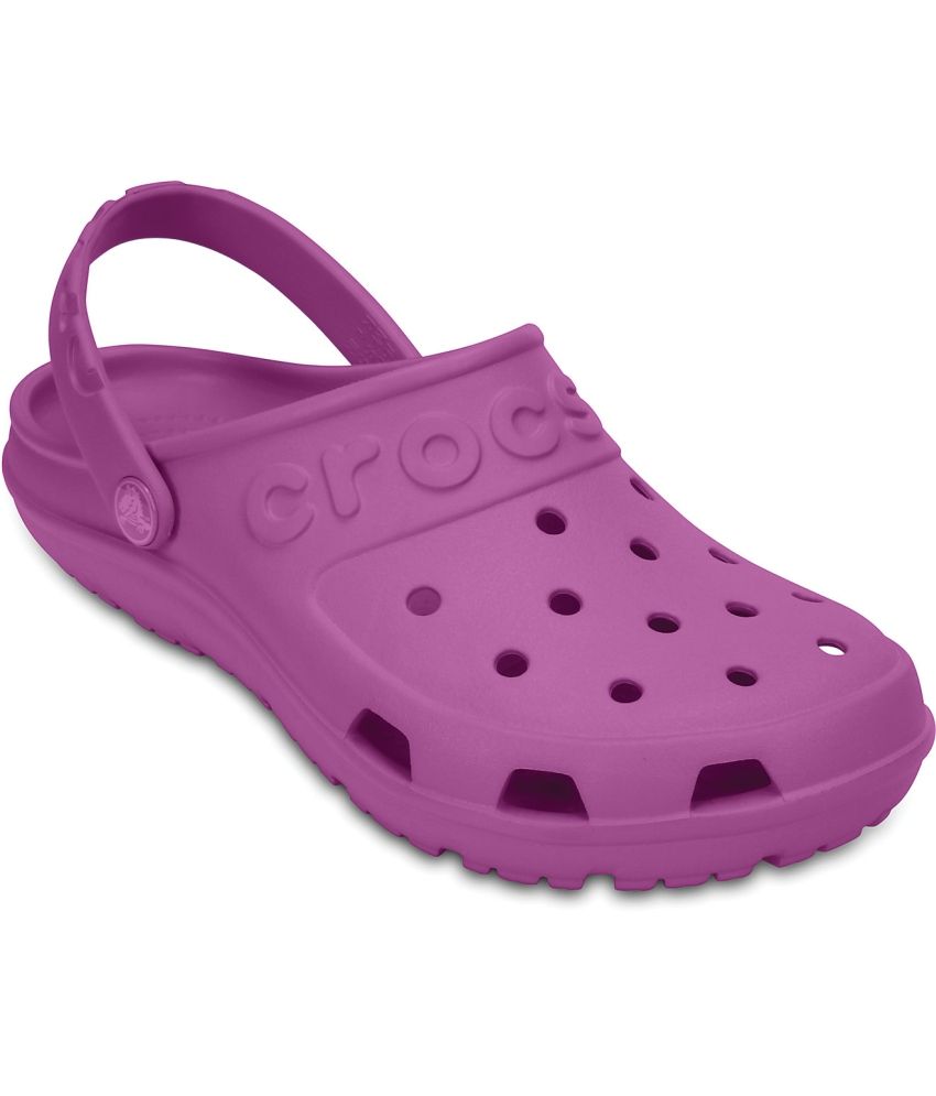 crocs purple slides