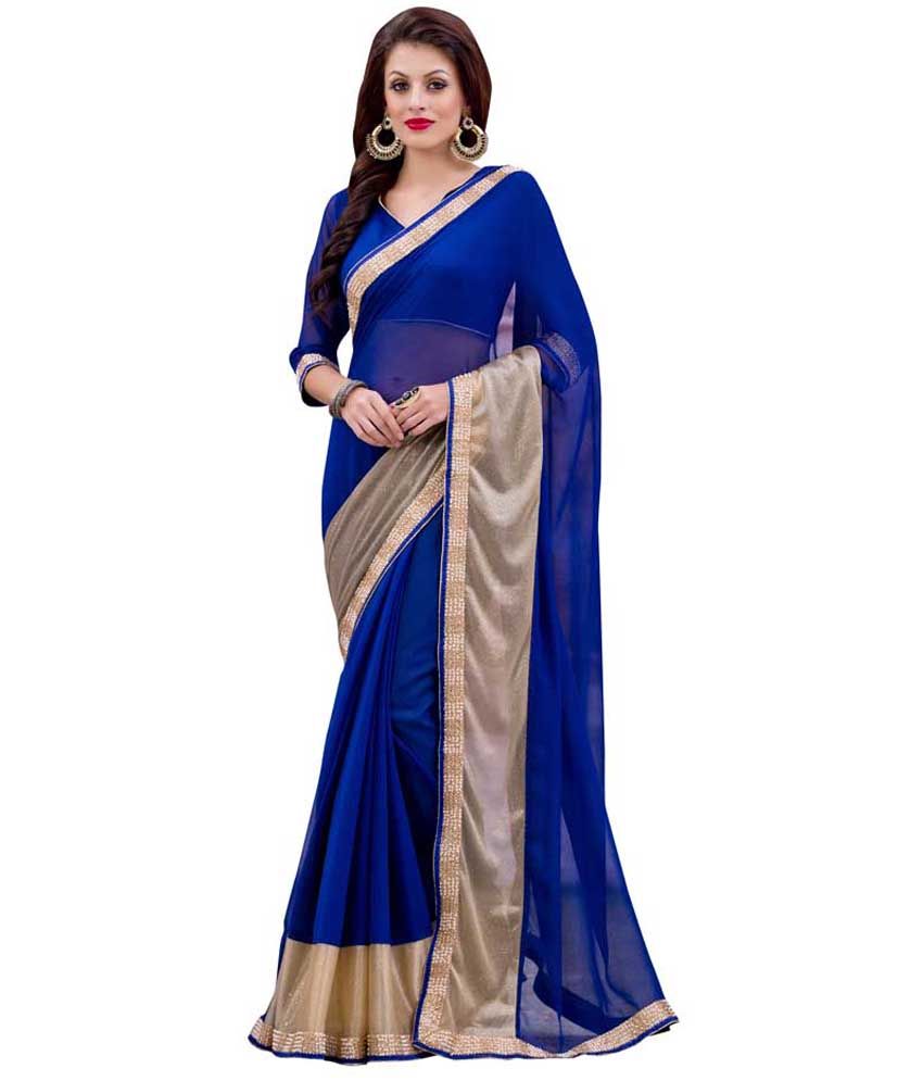 party wear pure chiffon saree