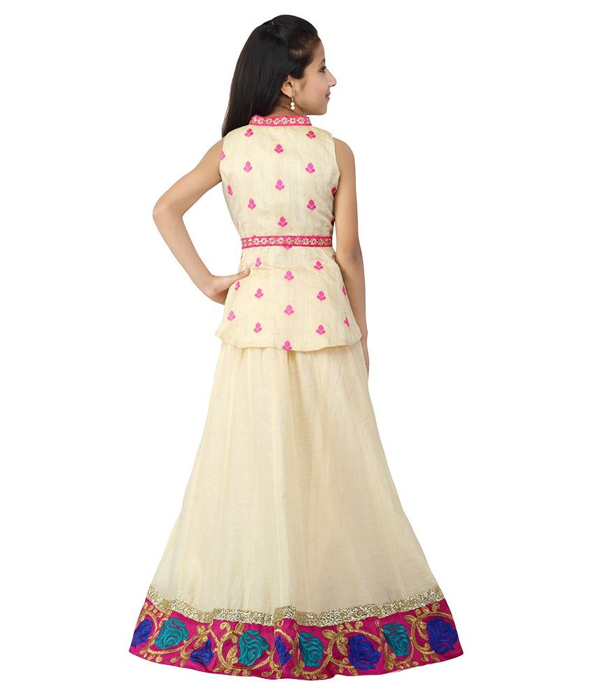 Kay Beige Lehenga For Girls - Buy Kay Beige Lehenga For Girls Online at Low Price - Snapdeal
