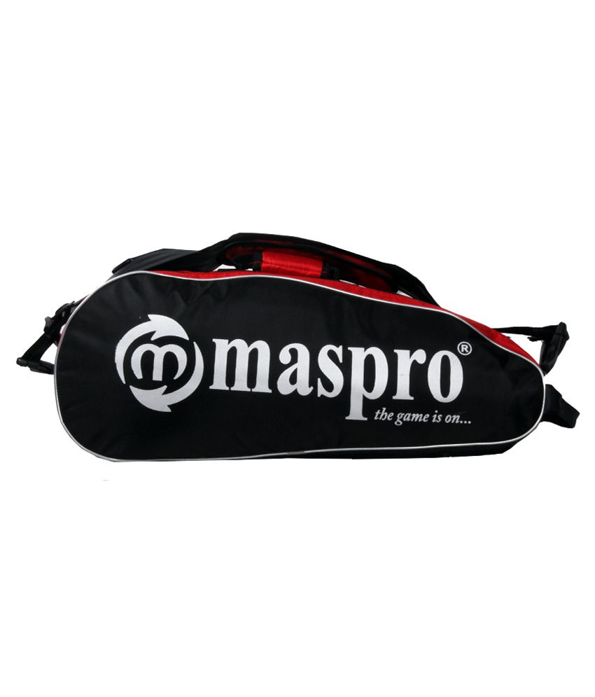 Maspro Black and Red Badminton Kit Bag / Badminton Kit: Buy Online at ...