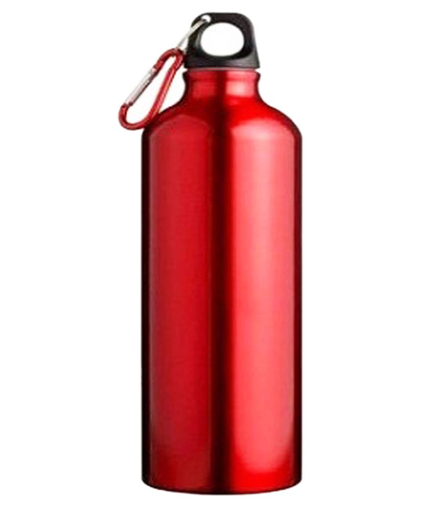     			Tuelip Red Metal Water Bottle