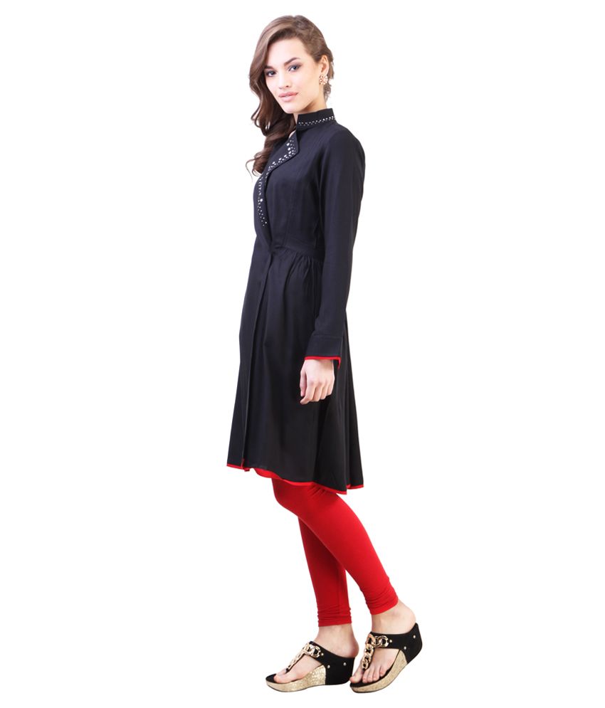 libas black kurti