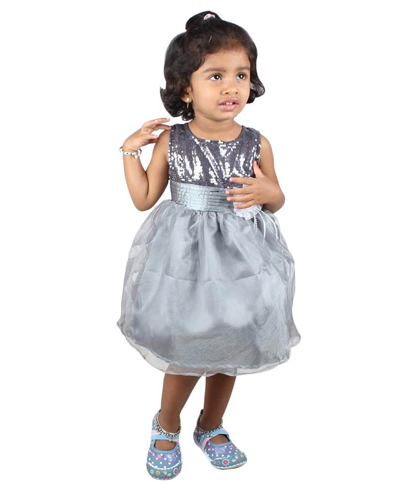 gray colour frock