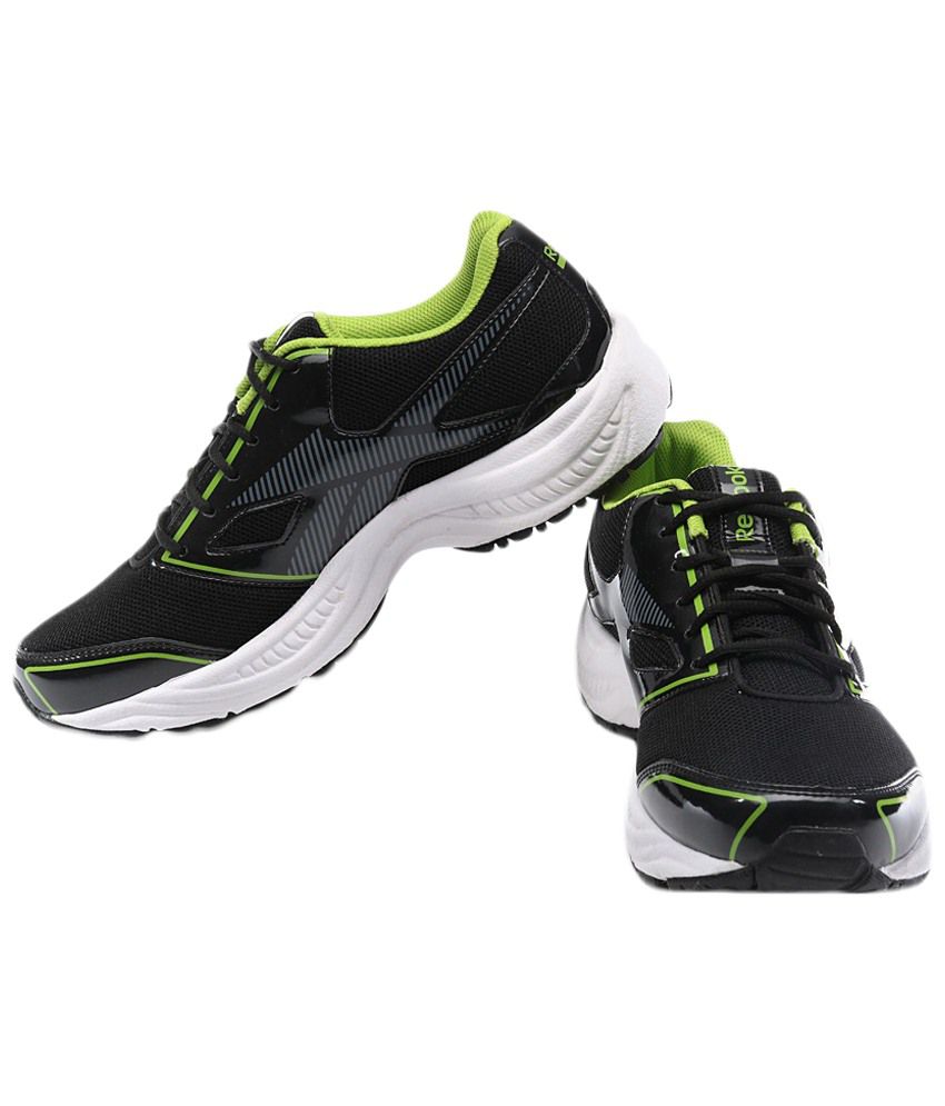 reebok green sports shoes