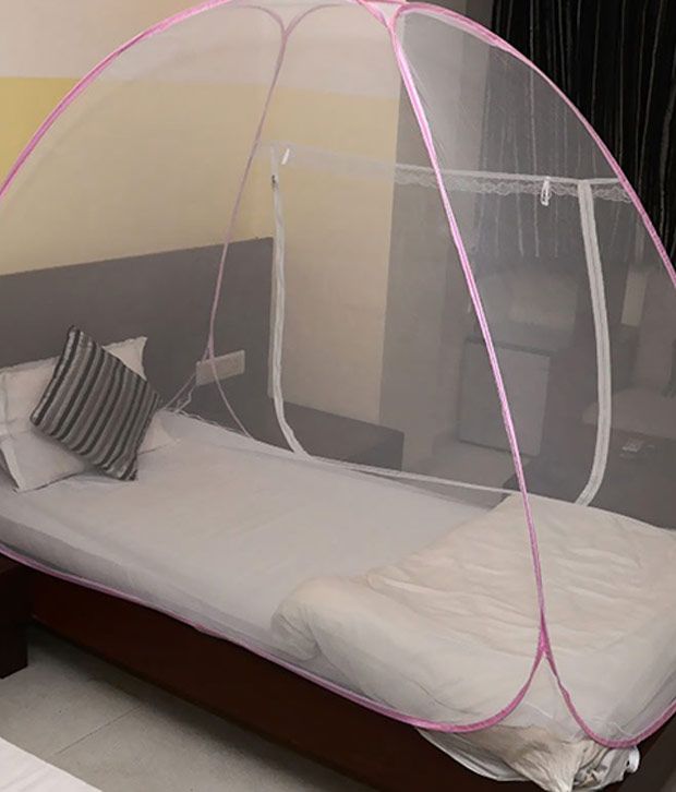     			Classic Mosquito Net Single Pink Plain Mosquito Net (120*200*145 cm)