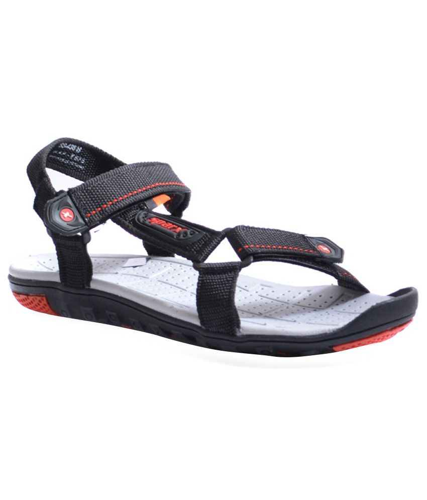 Sparx Black Grey Floater Sandals Art SS436BLKGREY - Buy Sparx Black ...