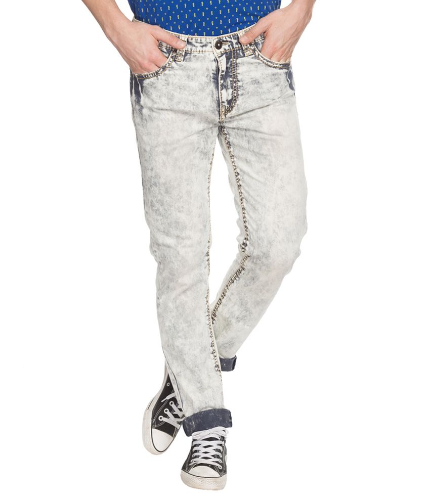 spykar slim fit cotton joggers