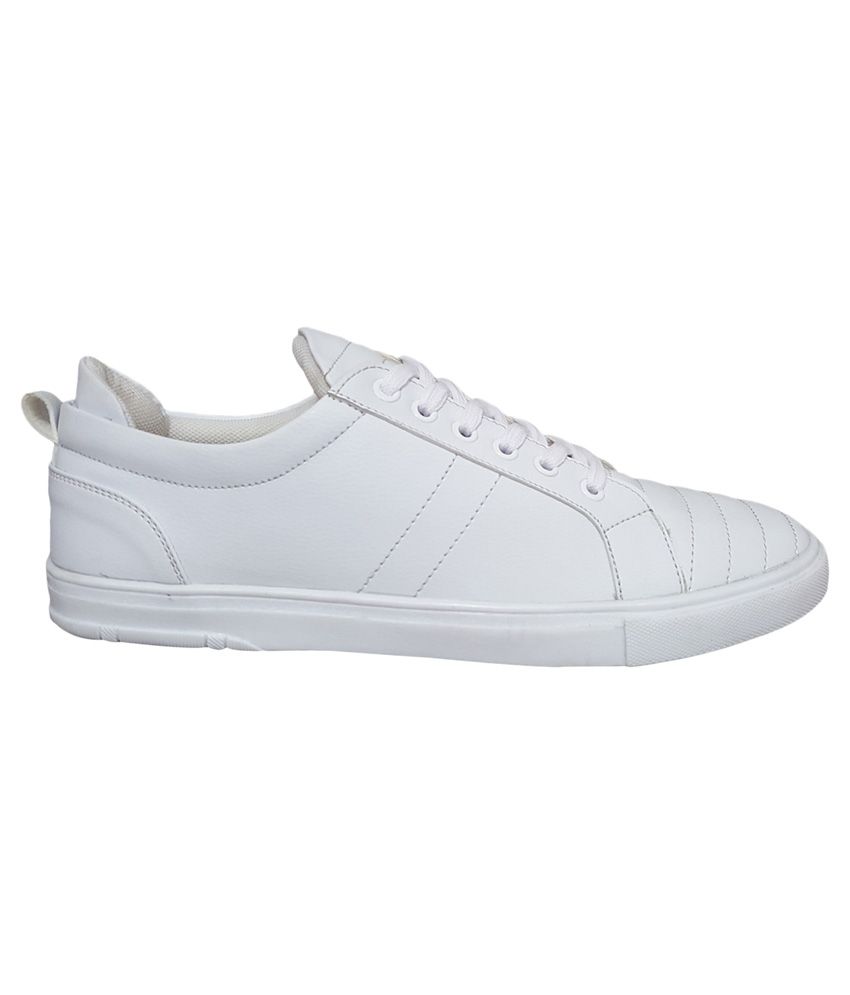 M & M White Sneaker Shoes - Buy M & M White Sneaker Shoes Online at ...