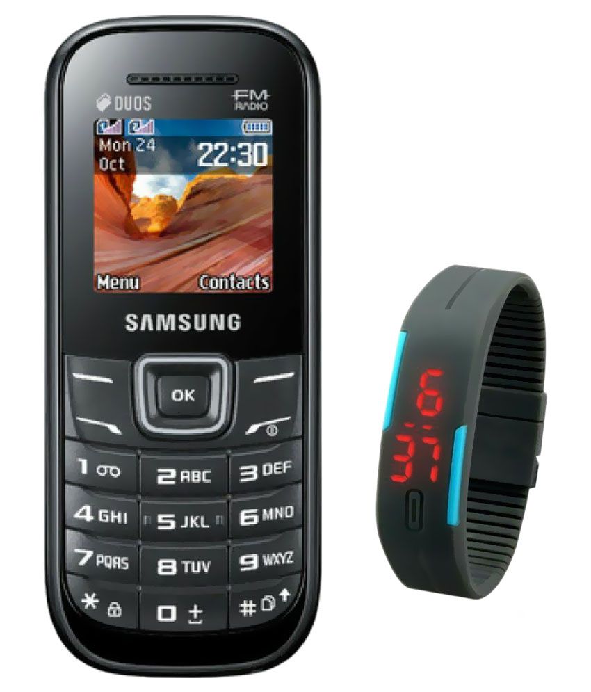 Samsung GURU 1200 with SMART LED  WATCH BAND Black Mobile  