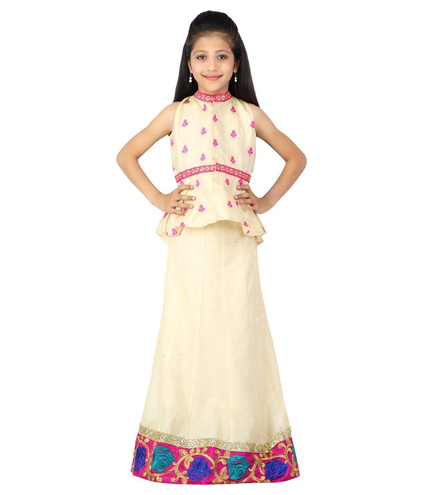 Kay Beige Lehenga For Girls - Buy Kay Beige Lehenga For Girls Online at Low Price - Snapdeal