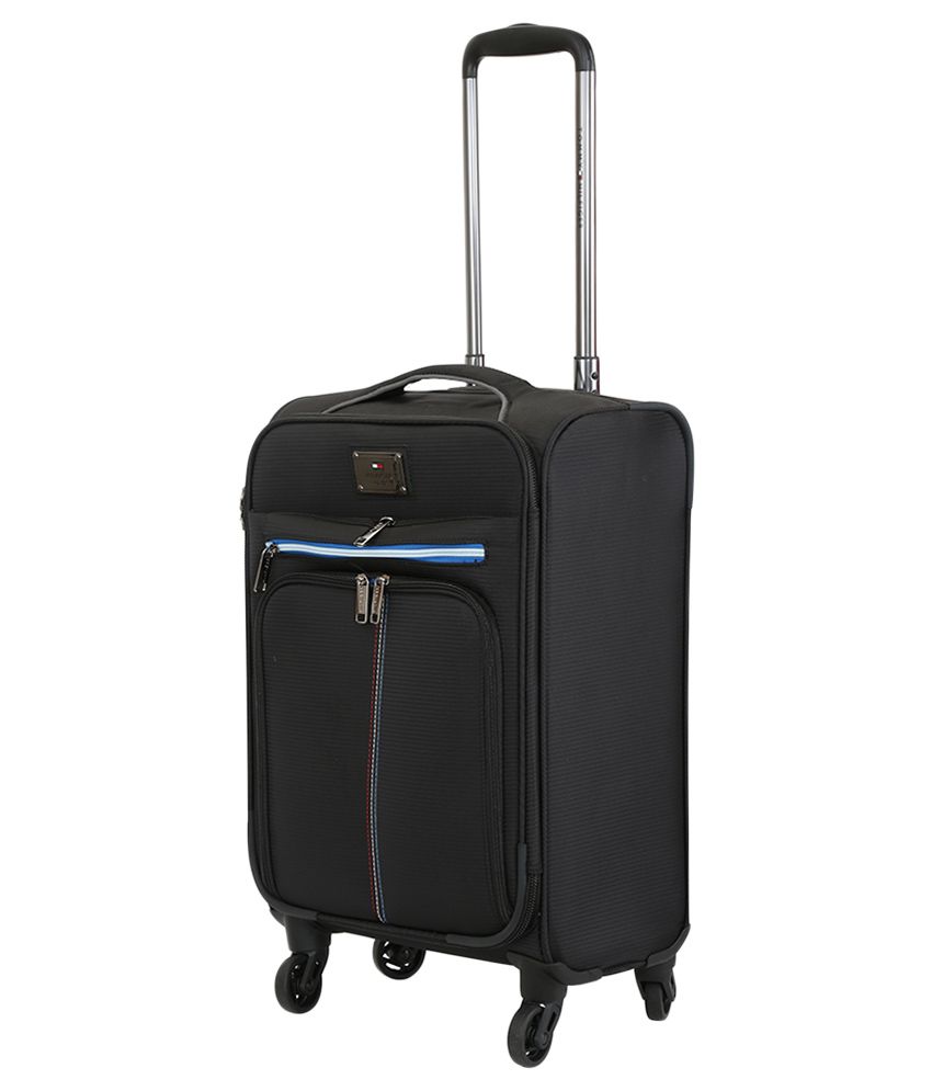 Tommy Hilfiger Dallas Black 4 Wheel Soft Luggage-Size Small (Below 60 ...