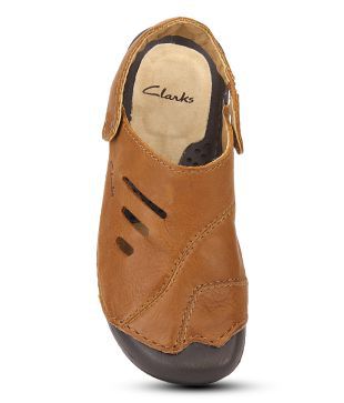 clarks men's wild vibe leather sandals