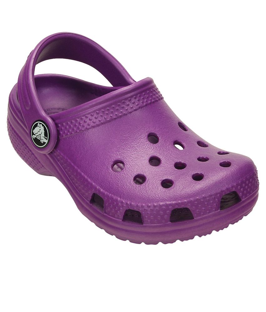 platform crocs purple