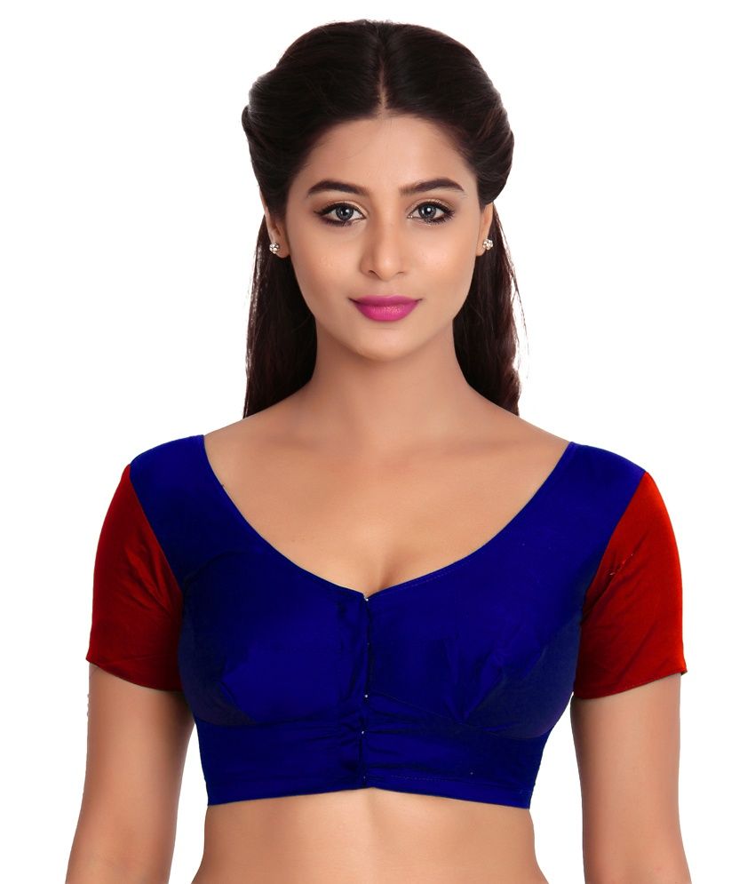 blue silk blouse uk