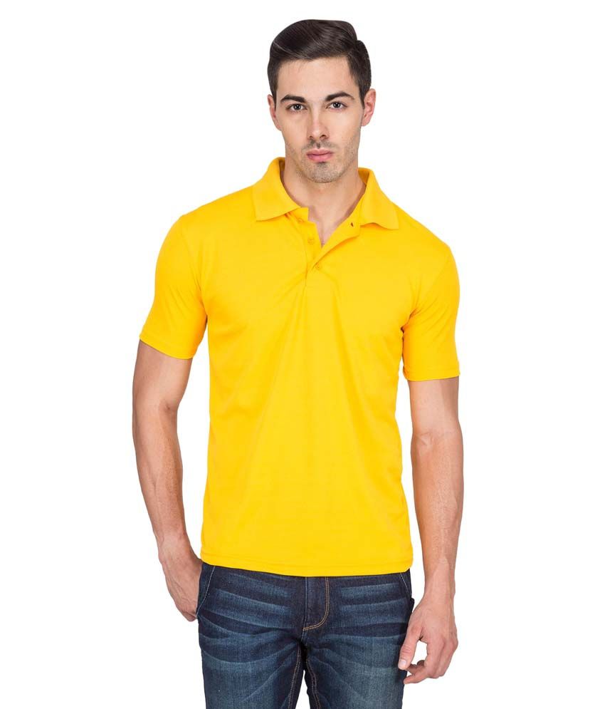 Curve Yellow Polo T Shirts - Buy Curve Yellow Polo T Shirts Online at ...