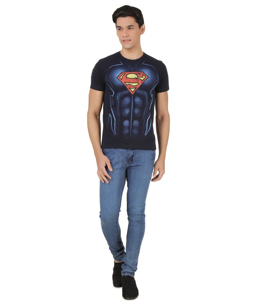 superman printed t shirt