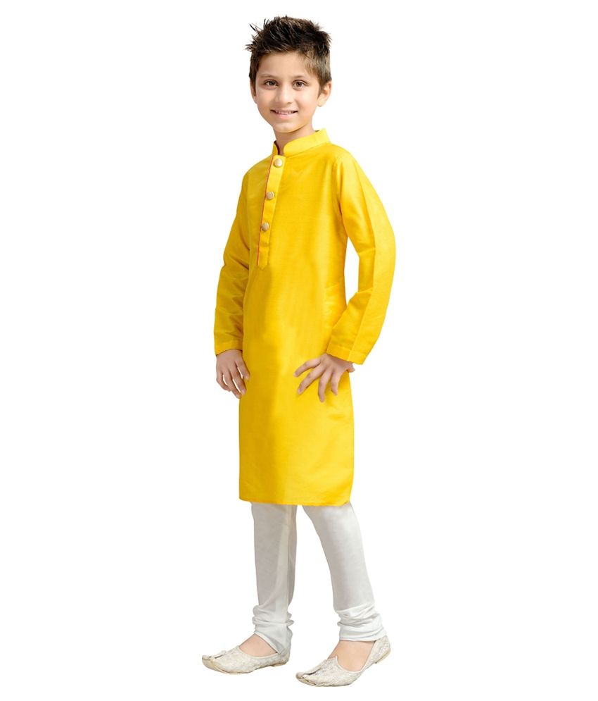 yellow kurta pajama set