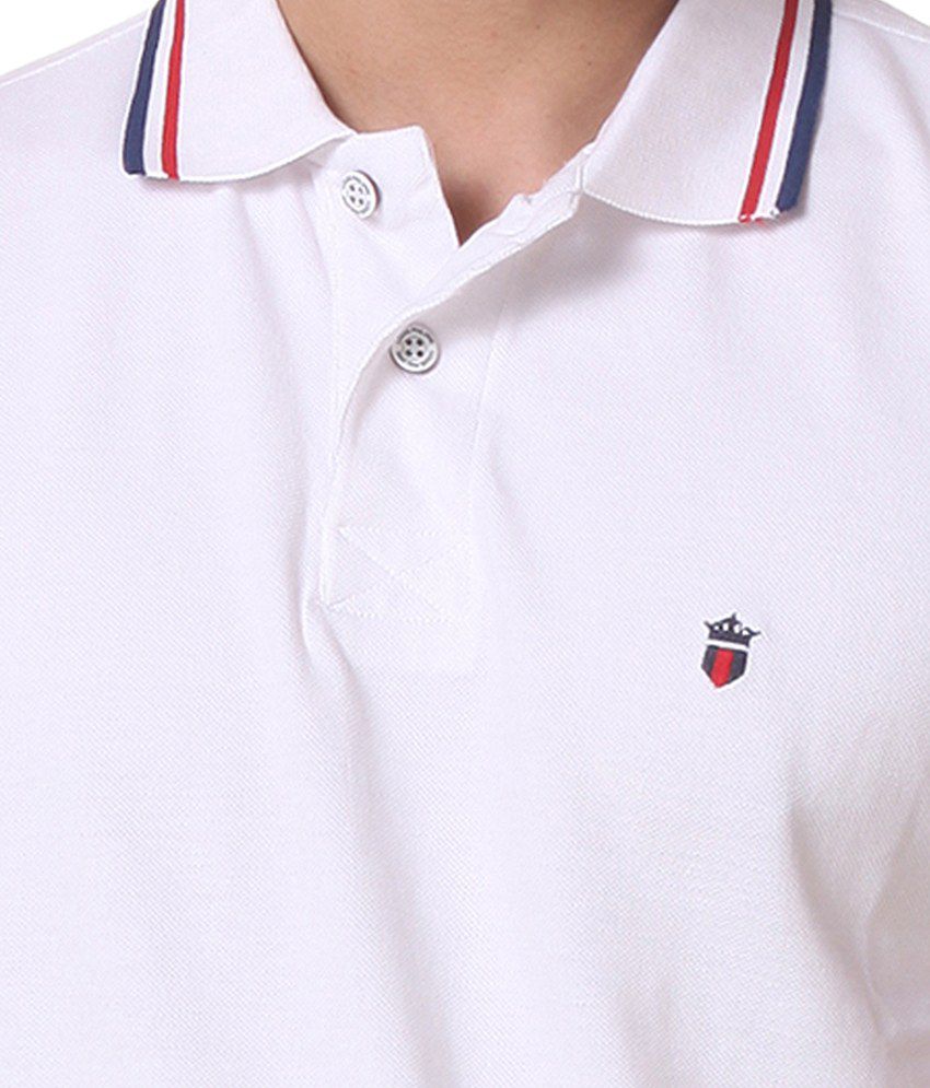 Louis Philippe White Polo T Shirts - Buy Louis Philippe White Polo T Shirts Online at Low Price ...