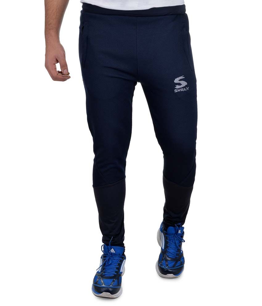 navy trackpants