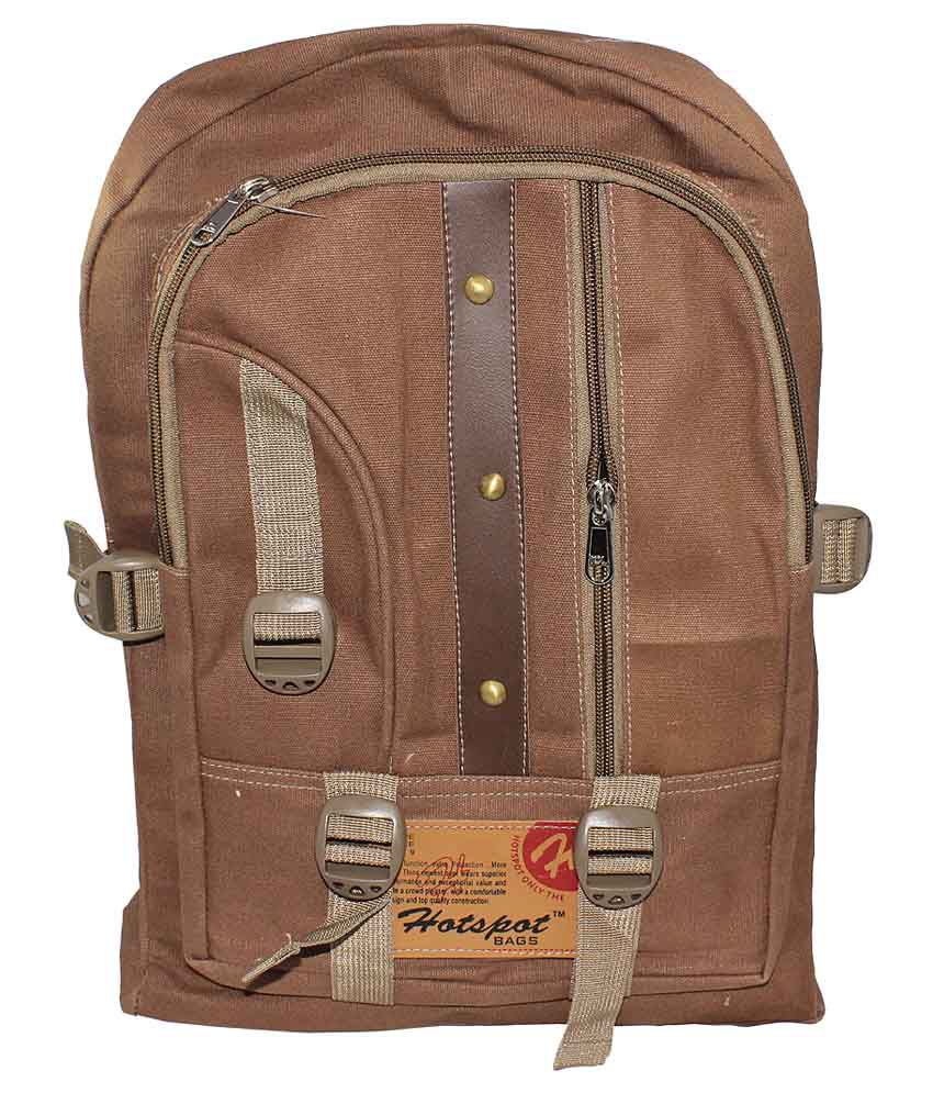 Walson Brown Canvas School Bag: Buy Online at Best Price in India - Snapdeal