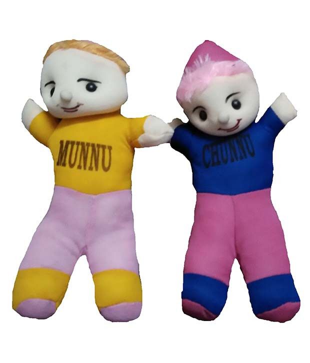 Ekku Multicolor Chunnu Munnu Stuffed Toy - Buy Ekku Multicolor Chunnu Munnu  Stuffed Toy Online at Low Price - Snapdeal