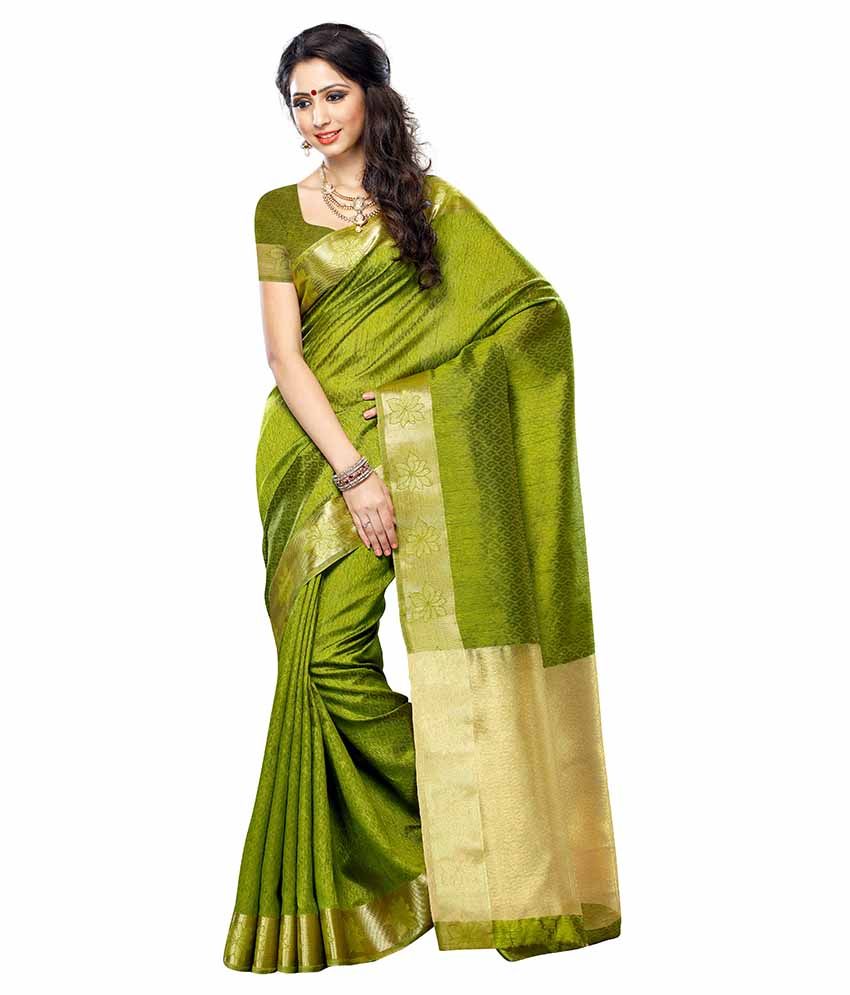 1099 get where form to Saree Tussar  Saree Silk  Tussar Mimosa Green Buy Green Silk Mimosa