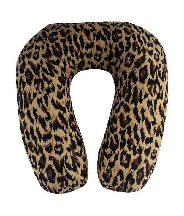 leopard print neck pillow