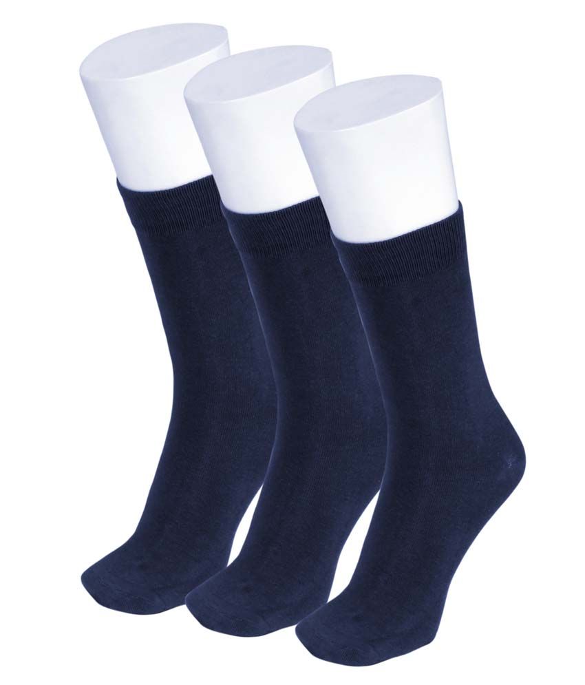 Smell Free Navy Formal Full Length Socks Buy