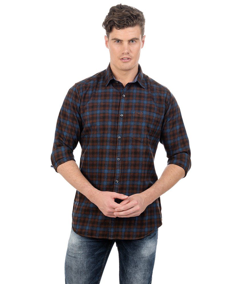 ongebruikt Naar boven Aanstellen Sting Brown Casuals Slim Fit Shirts - Buy Sting Brown Casuals Slim Fit  Shirts Online at Best Prices in India on Snapdeal