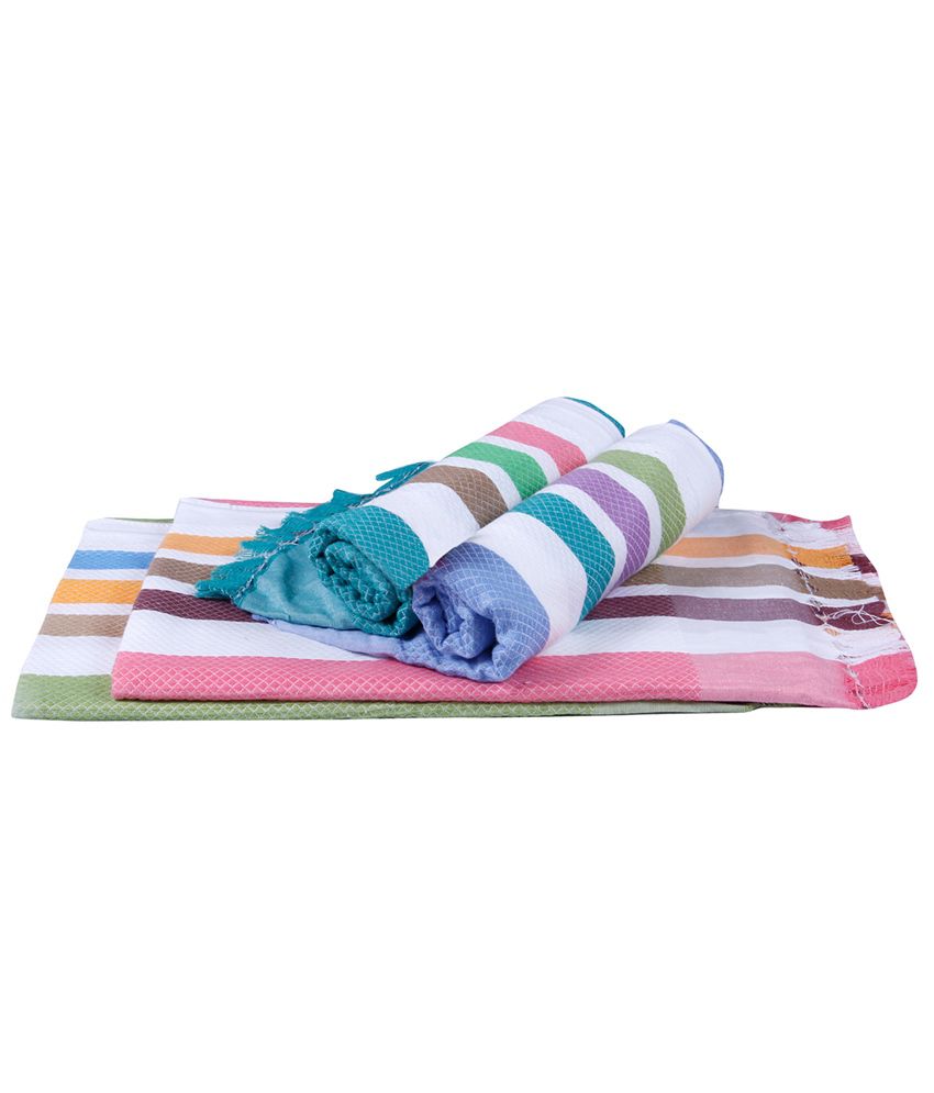     			APR Brand Multicolor Cotton Bath Towel - Pack of 4