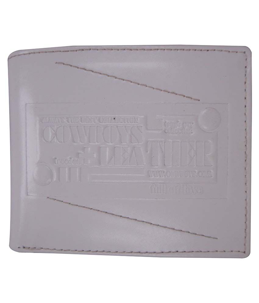 Bcoz White Leather Regular Wallet For Men: Buy Online at Low Price in India - Snapdeal